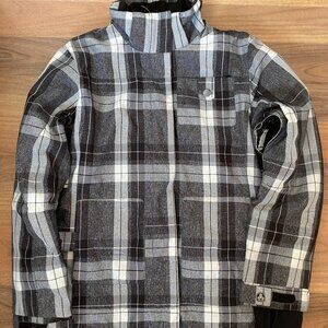 Powder room TRILOGY Plaid Snowboard Ski Jacket 20,000mm, RECCO